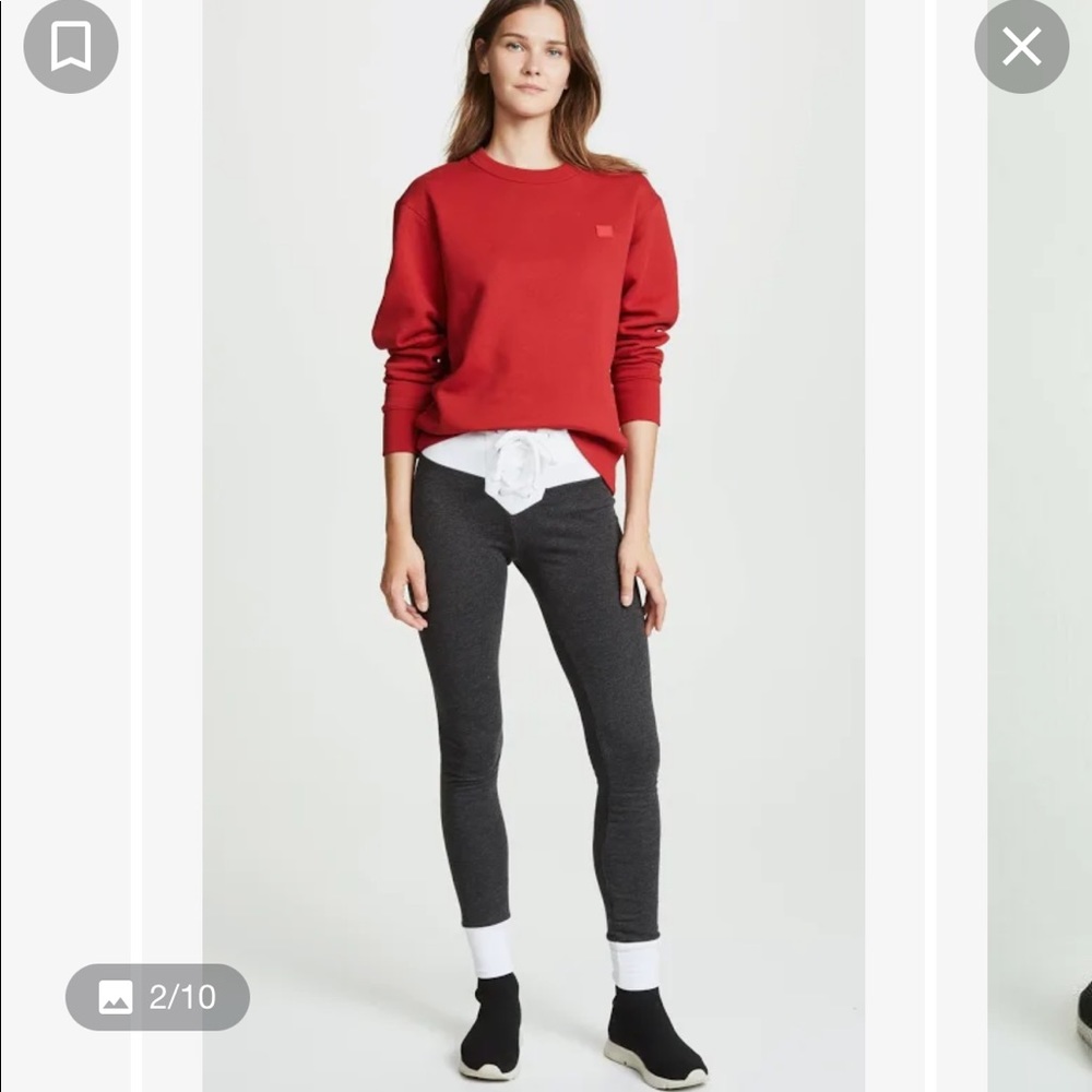 Wildfox grey and white sweatpants small